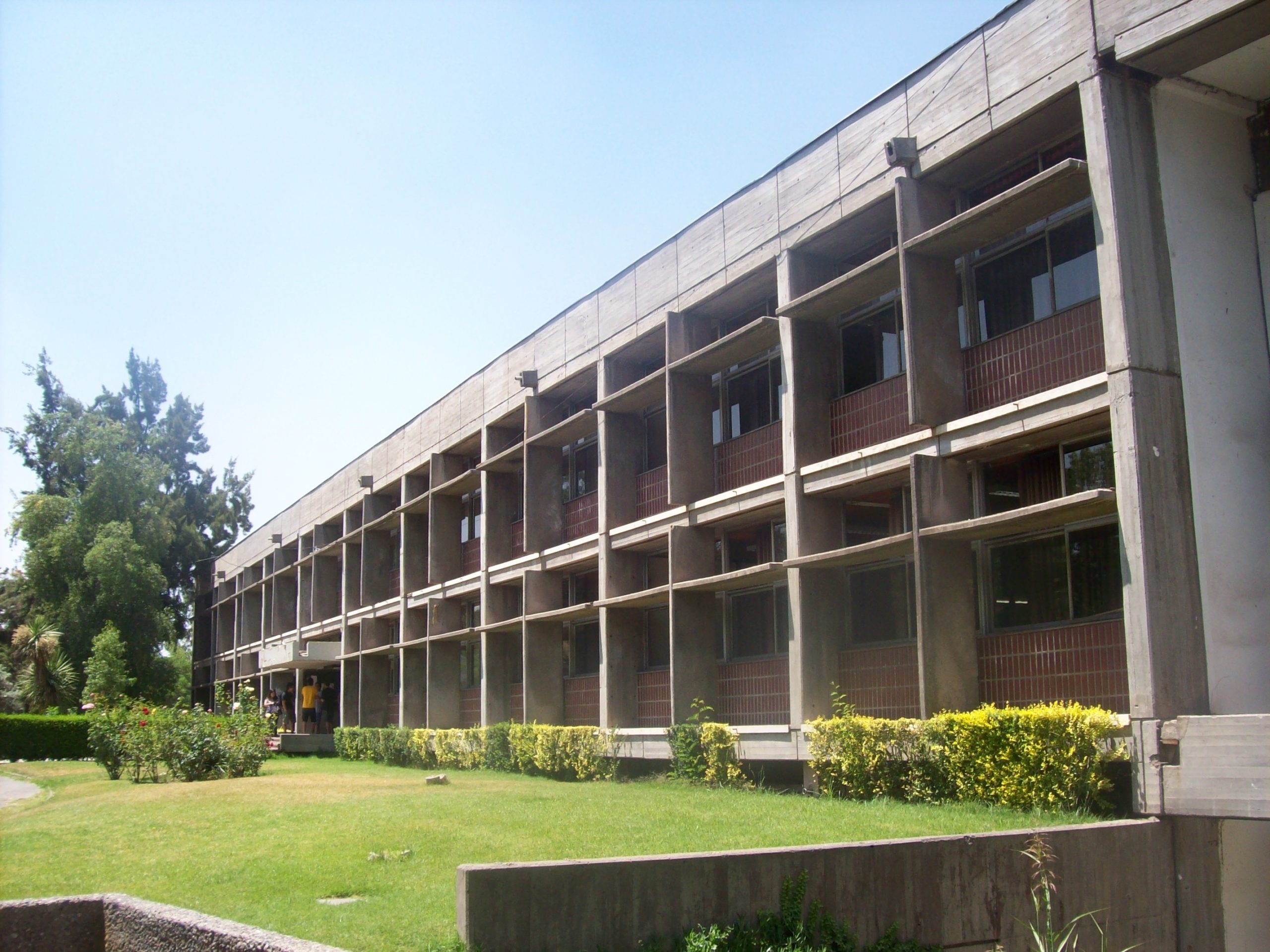 Construcción en hormigón armado Facultad Agronomía Universidad de Chile, 1967